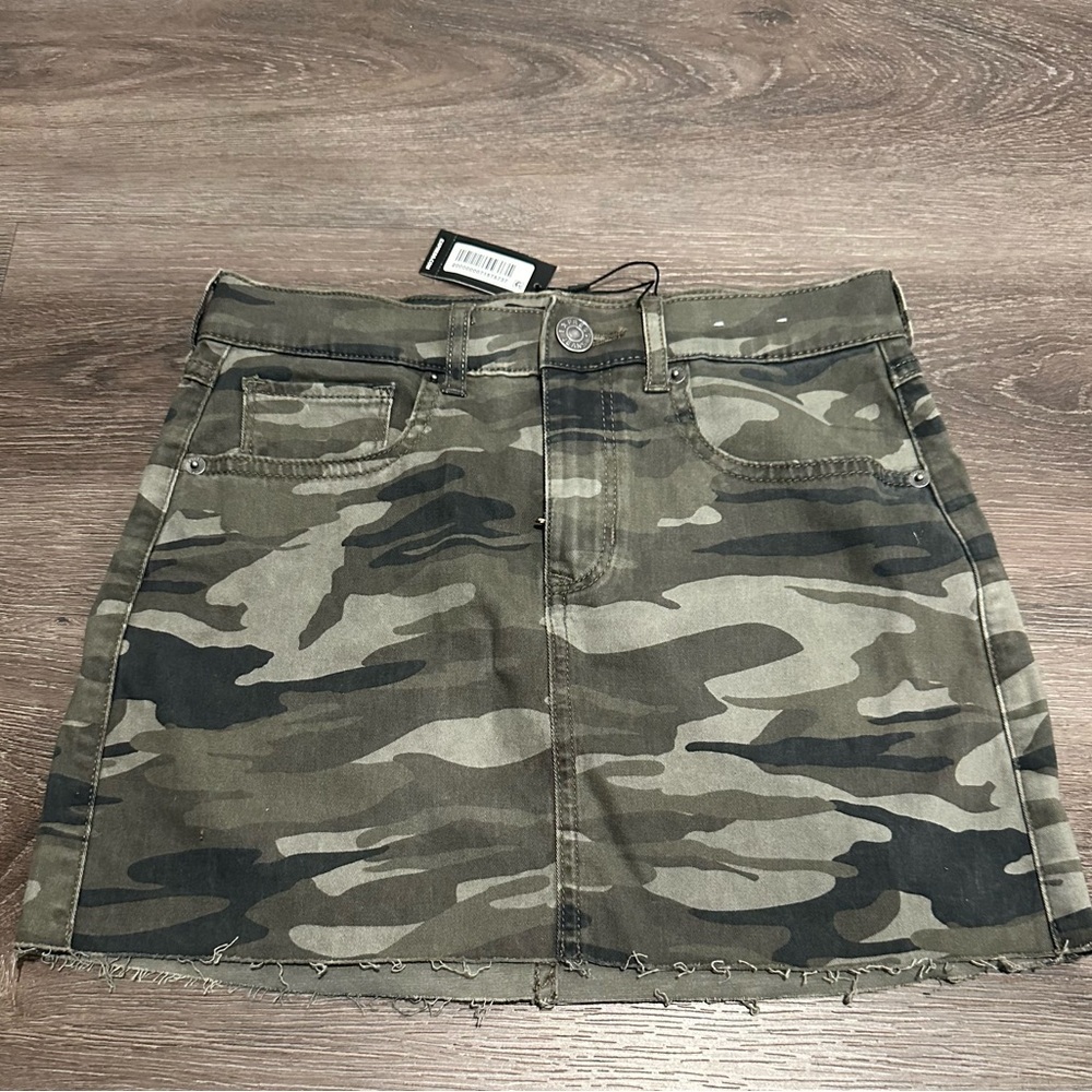 Express Denim Army Skirt